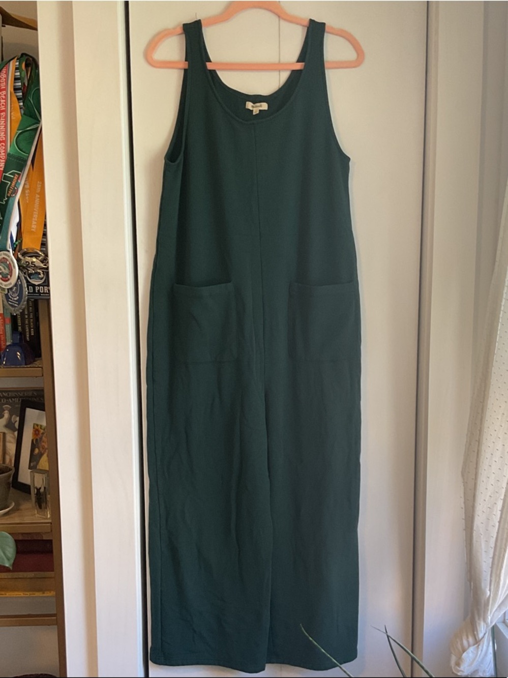 Madewell Deep Palm Sleeveless Jumpsuit with Pockets Medium